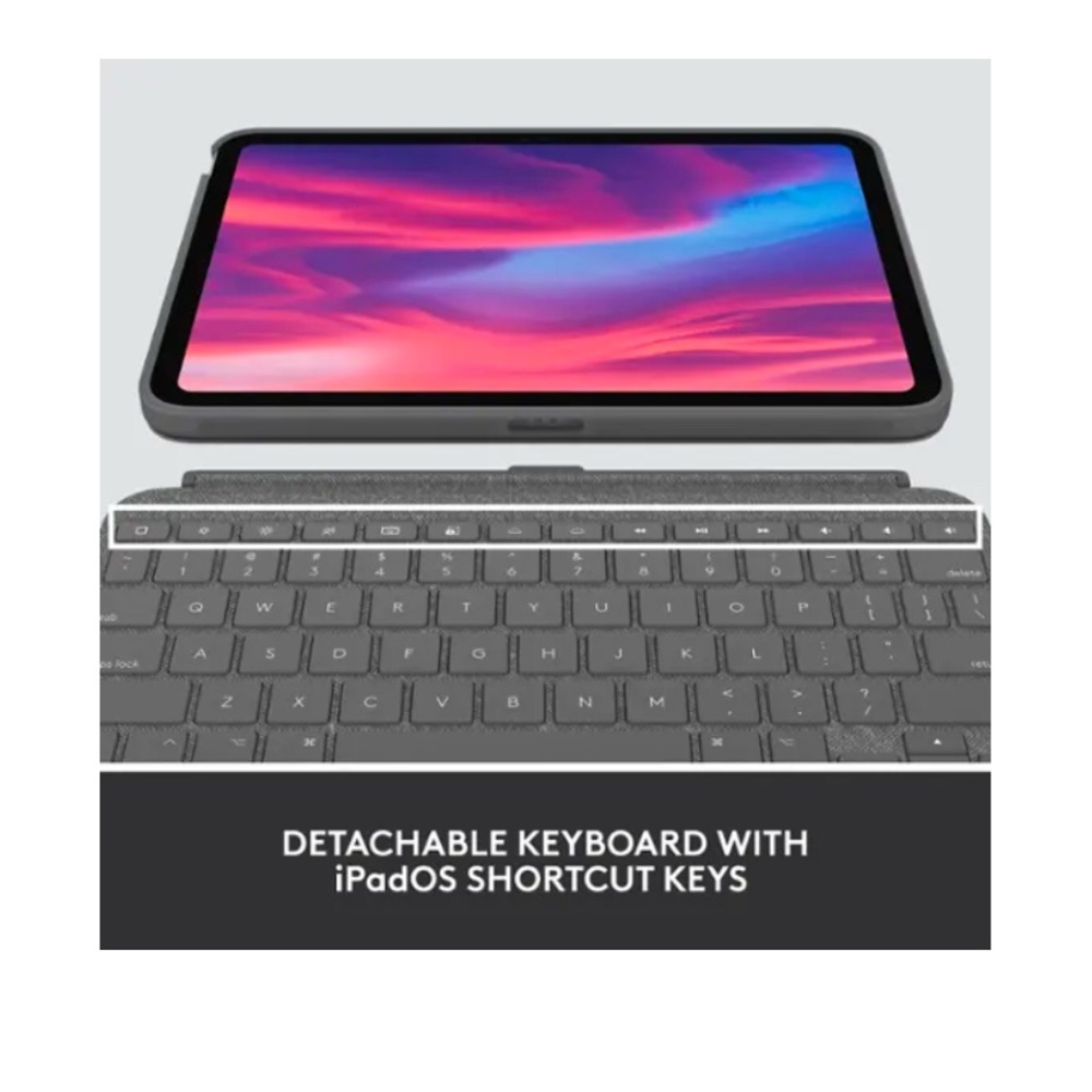 Logitech Gray Tablet Keyboard Case - Picture 3 of 8